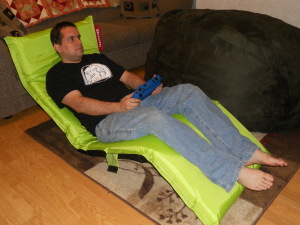 An ideal chair to use when playing the Wii U.